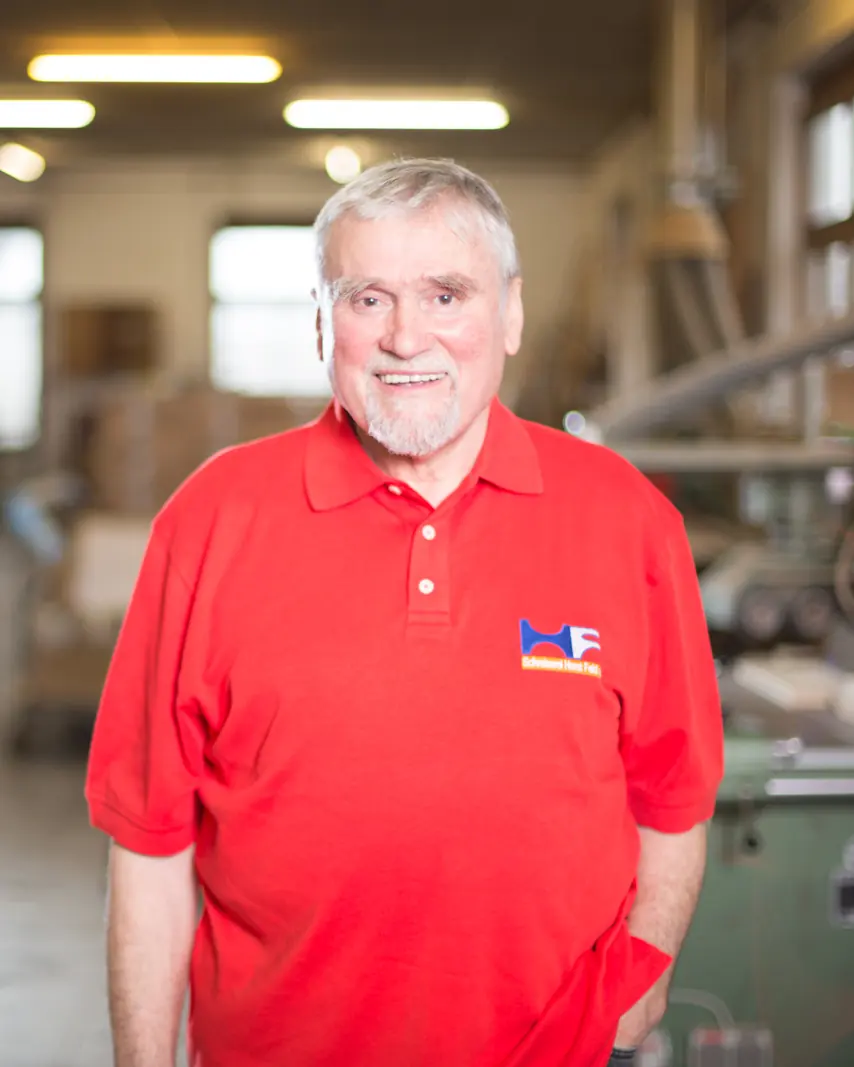 Horst Feld, Senior-Chef der Schreinerei