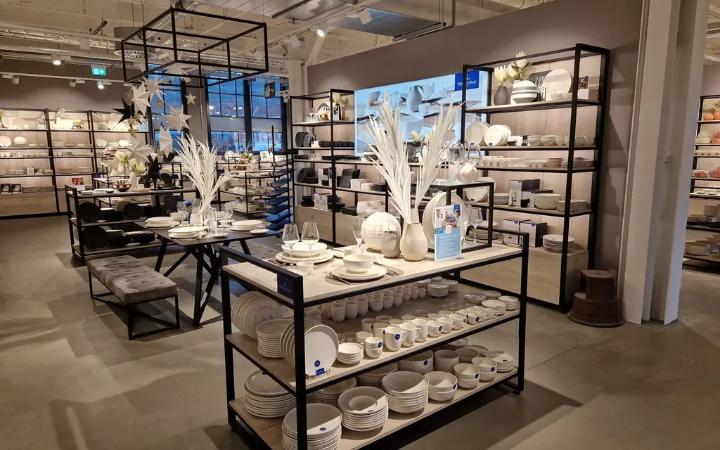 Verkaufsfläche der Villeroy & Boch Markenerlebniswelt